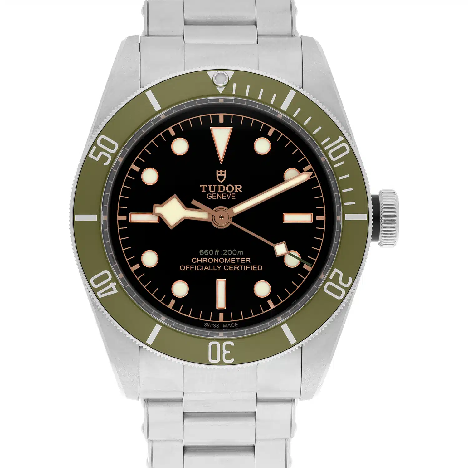 Tudor Black Bay Harrods 79230G Green Bezel Men's Automatic Dive Watch – image 2