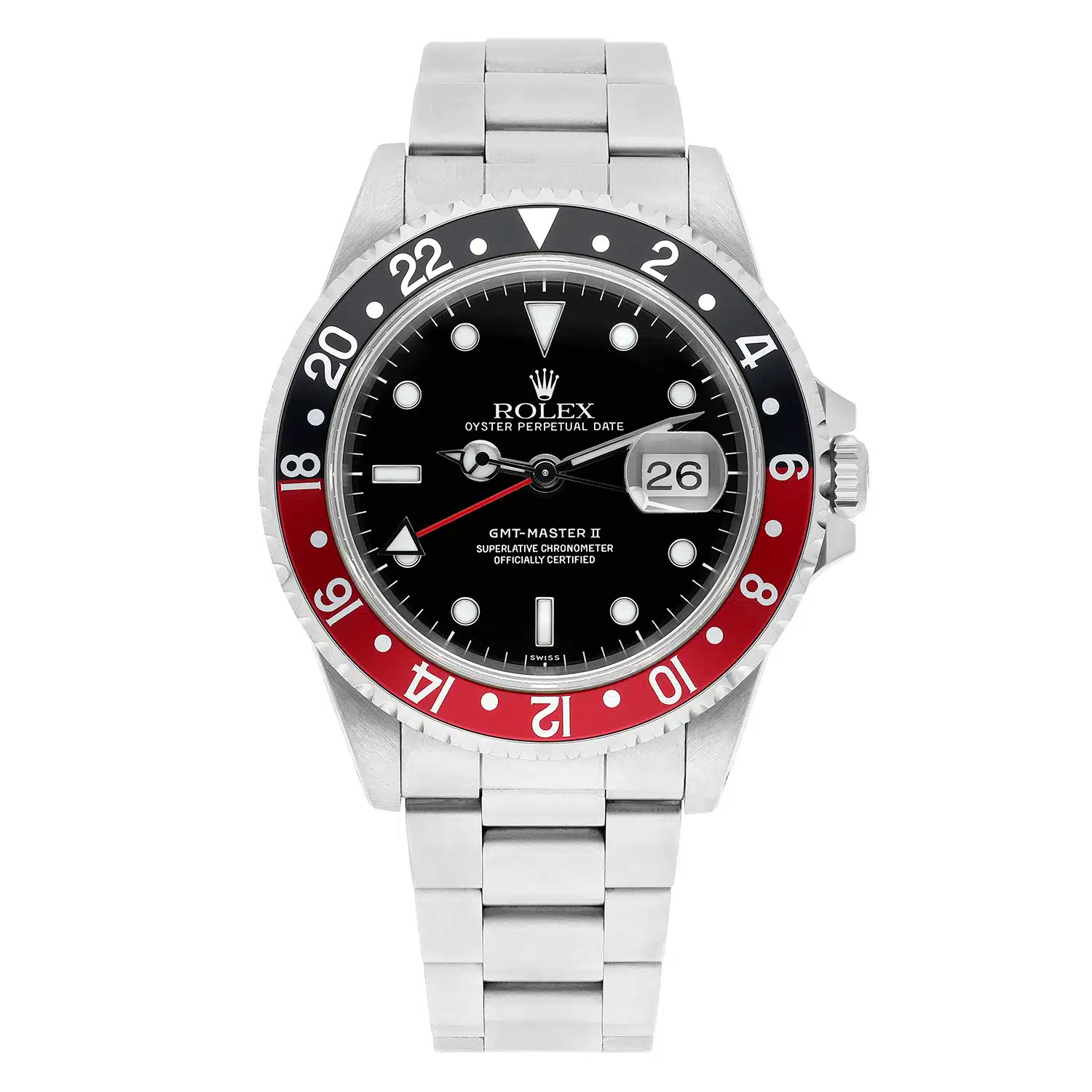 Rolex GMT-Master II "Coke" 16710 Stainless Steel Mens Watch Complete – image 2