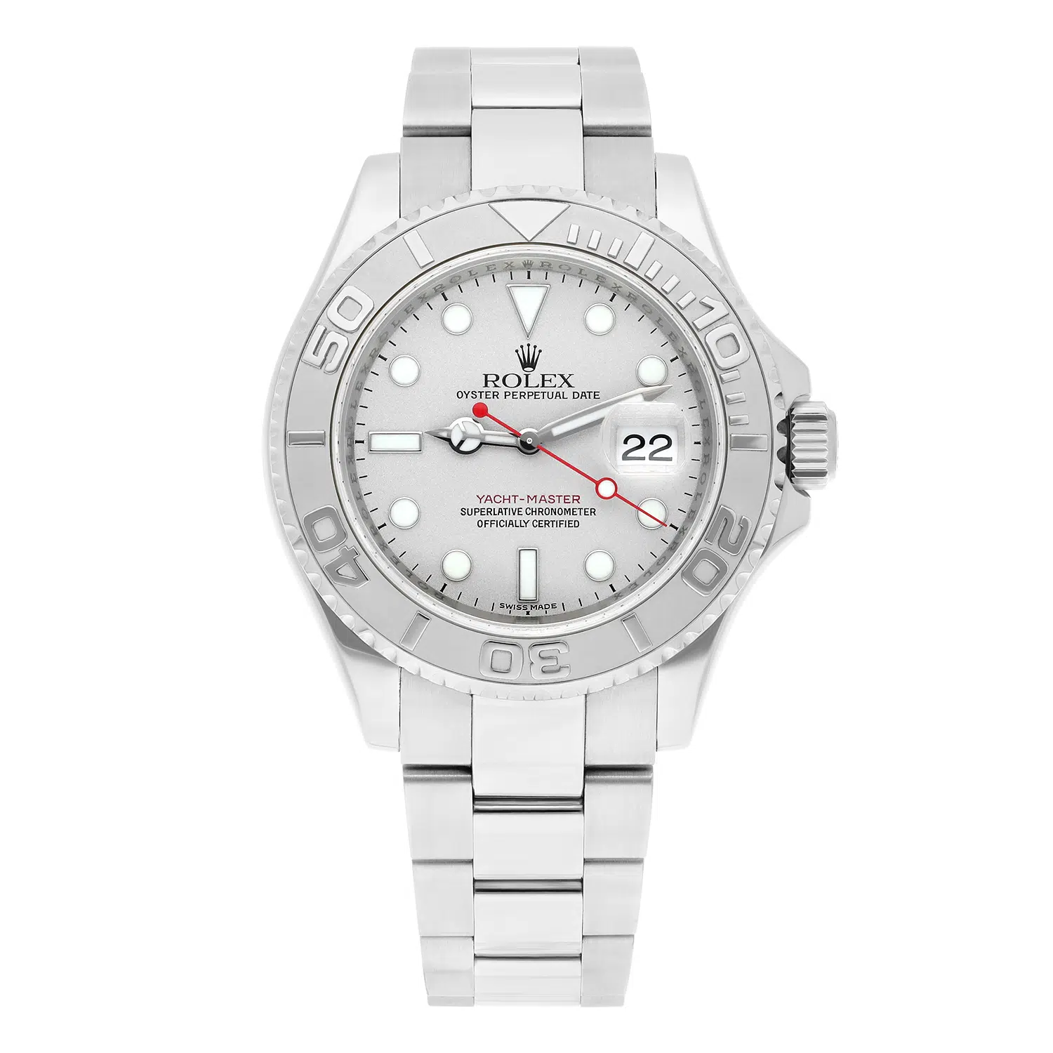 Rolex Yacht-Master Platinum Bezel 40mm Automatic Oyster Watch 16622 2008 – image 3