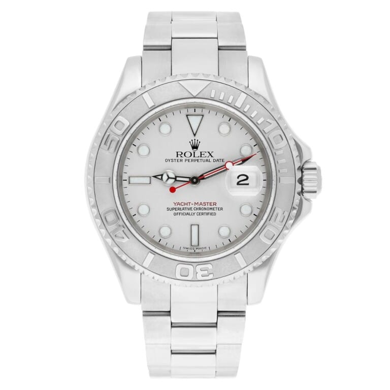Rolex Yacht-Master 40mm Platinum Bezel Automatic Oyster Watch 16622 Y Series