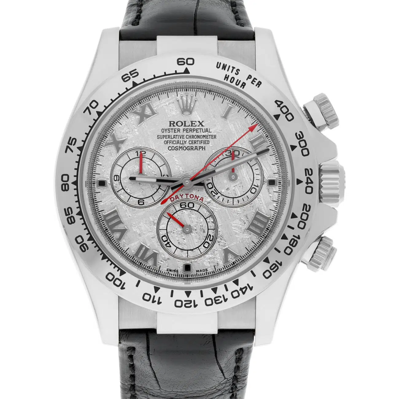 Rolex 116519 Cosmograph Daytona Meteorite Dial White Gold Men's Watch Complete