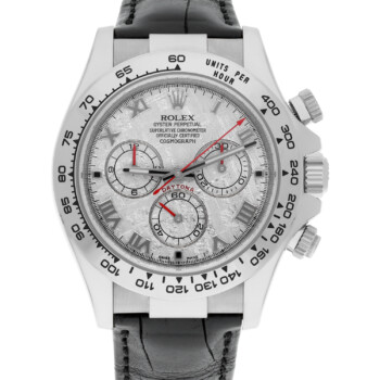 Rolex 116519 Cosmograph Daytona Meteorite Dial White Gold Men's Watch Complete