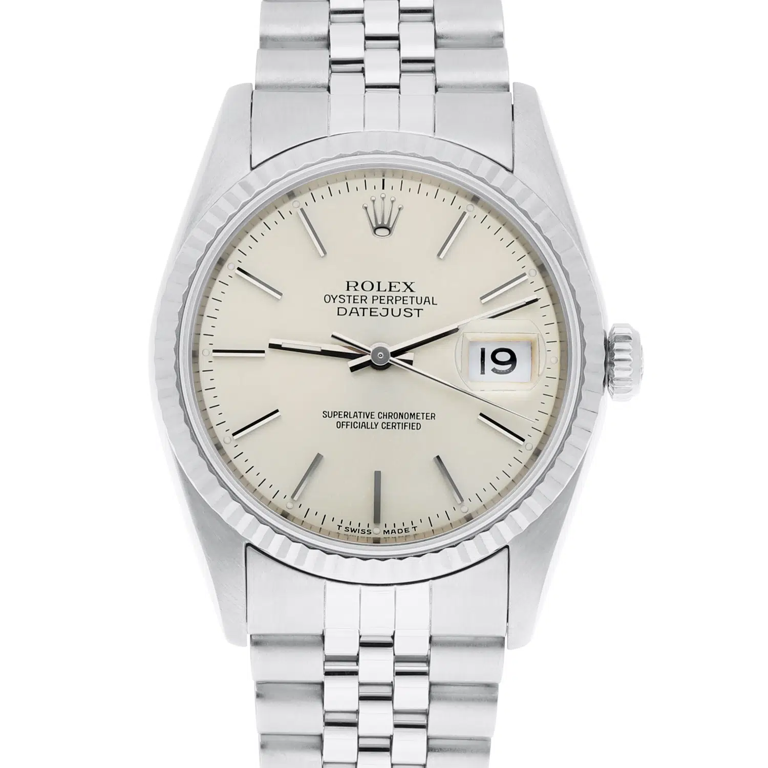 Rolex Datejust 36mm Stainless Steel 16234 Silver Dial, Jubilee Circa - 1993