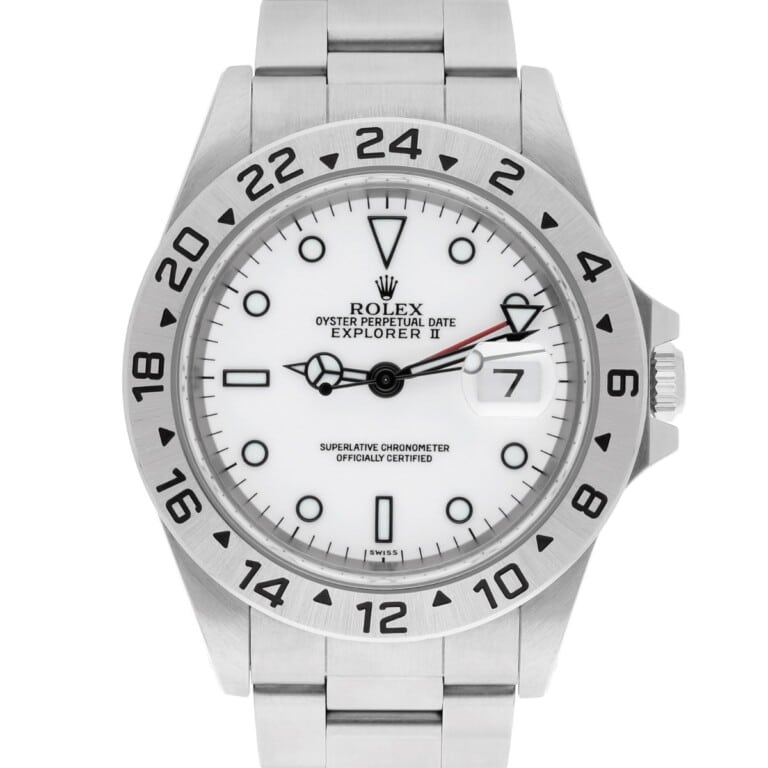 Rolex Explorer II 16570 40mm Stainless Steel White Dial Men’s Watch 2001