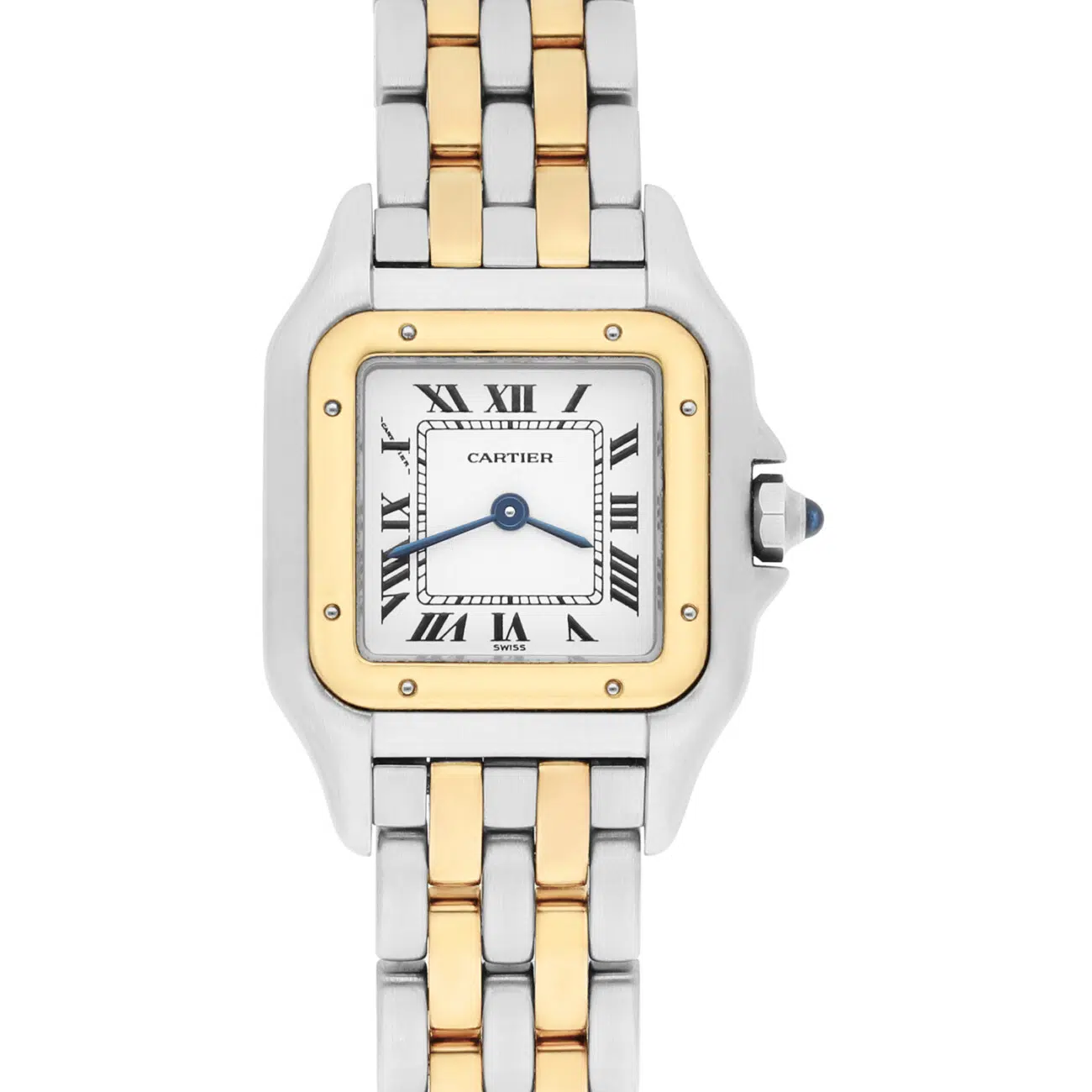 Cartier Panthère W25029b6 Panthere Ladies 18k Yellow Gold And Stainless Steel Quartz Complete Set