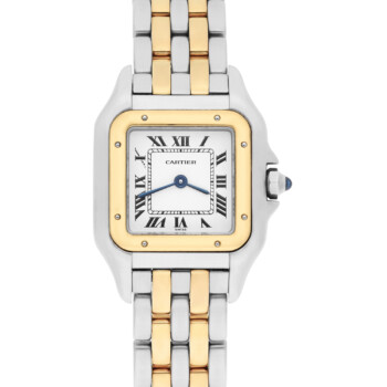 Cartier Panthère W25029b6 Panthere Ladies 18k Yellow Gold And Stainless Steel Quartz Complete Set