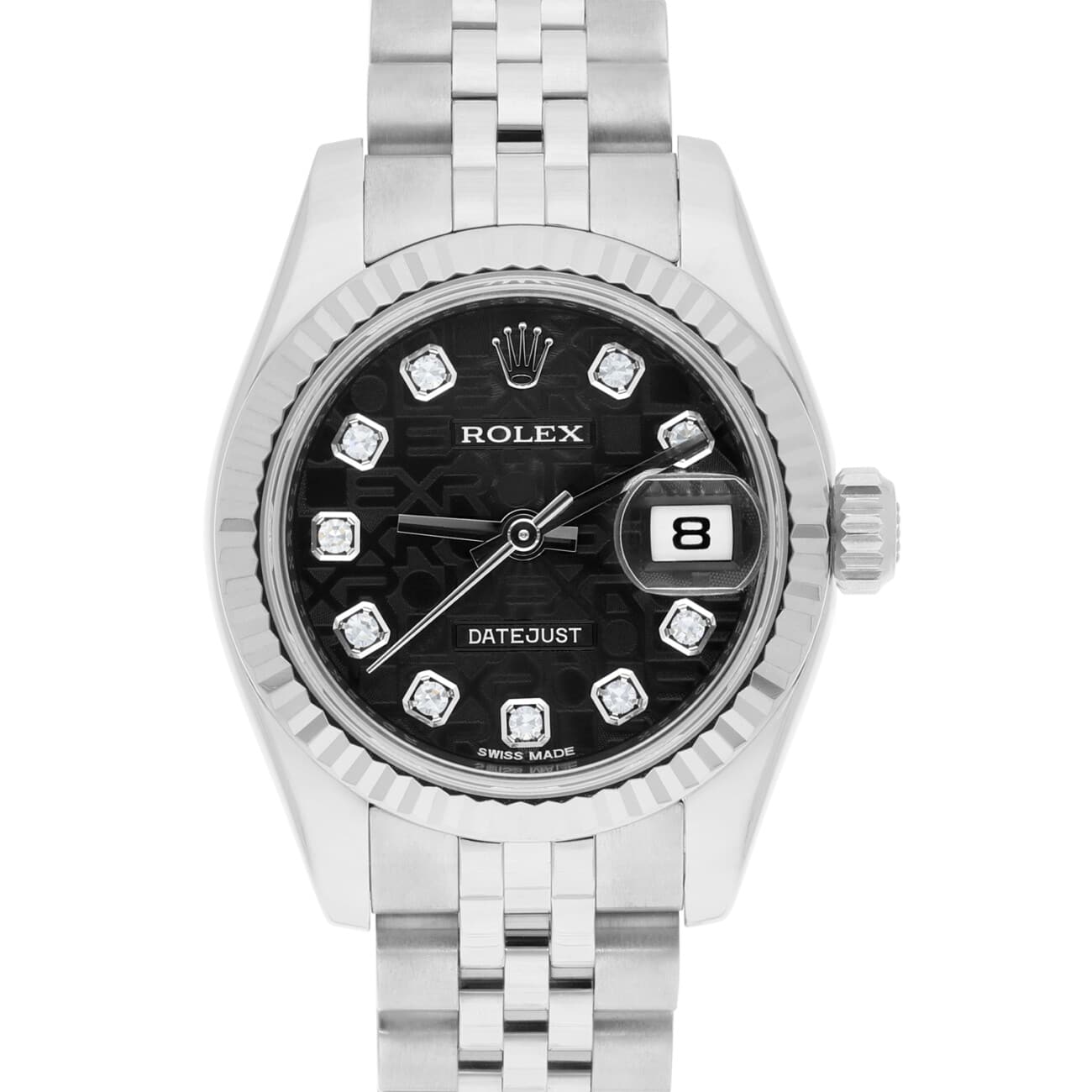 Rolex Lady-Datejust Authentic Womens 26 Black Jubilee Dial Complete 2018