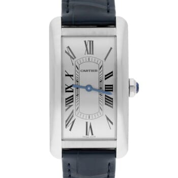 Cartier Tank Americaine Large Model Automatic Silver Dial Men's Watch WSTA0083