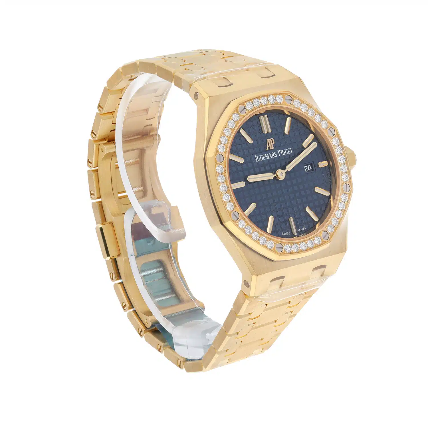 Audemars Piguet Royal Oak Lady 33 Blue Dial 67651BA.ZZ.1261BA.02 Yellow Gold Diamond – image 5