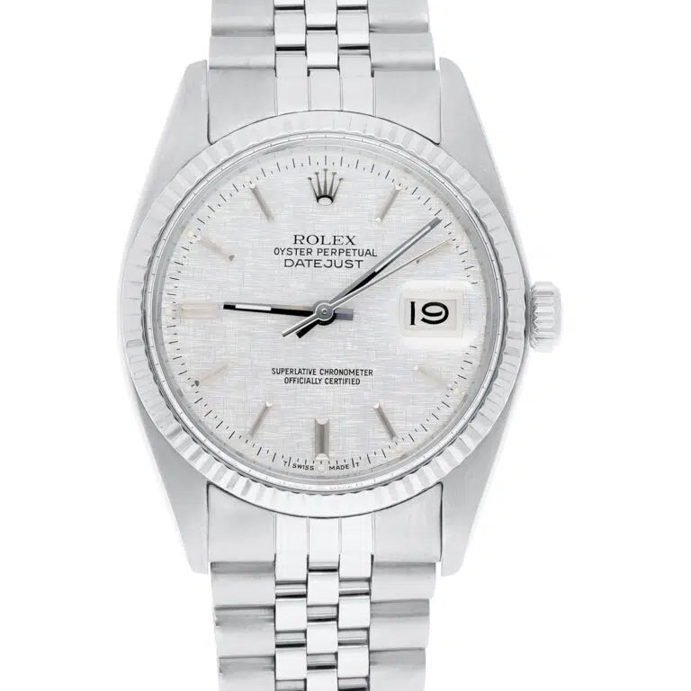 Rolex Datejust 36mm Stainless Steel 16014 Silver Linen Dial, Jubilee Circa - 1979