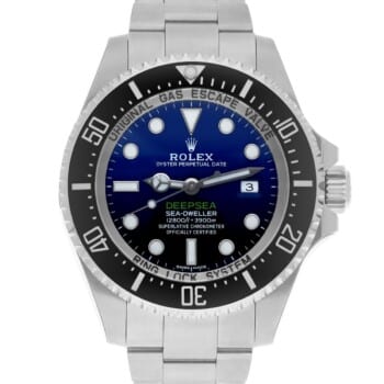 Rolex DeepSea Sea-Dweller 44mm 116660D Stainless Steel Watch Black & Blue Dial James Cameron