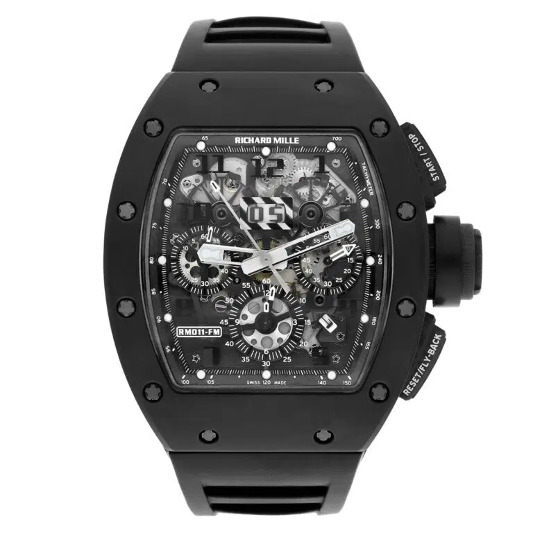 Richard Mille RM 011 Black Phantom PVD Ceramic Carbon Rubber Watch Complete – image 2