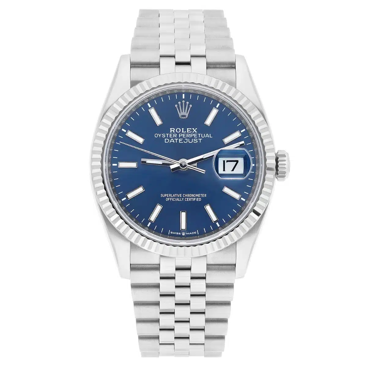 Rolex Datejust 126234 Steel 36mm Blue Index Dial Jubilee Bracelet Box/Papers 2021 – image 2