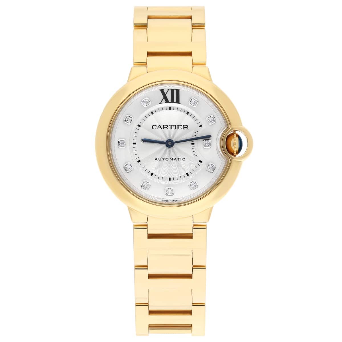 Cartier Ballon Bleu 36mm 18K Yellow Gold with Diamond Dial 3002