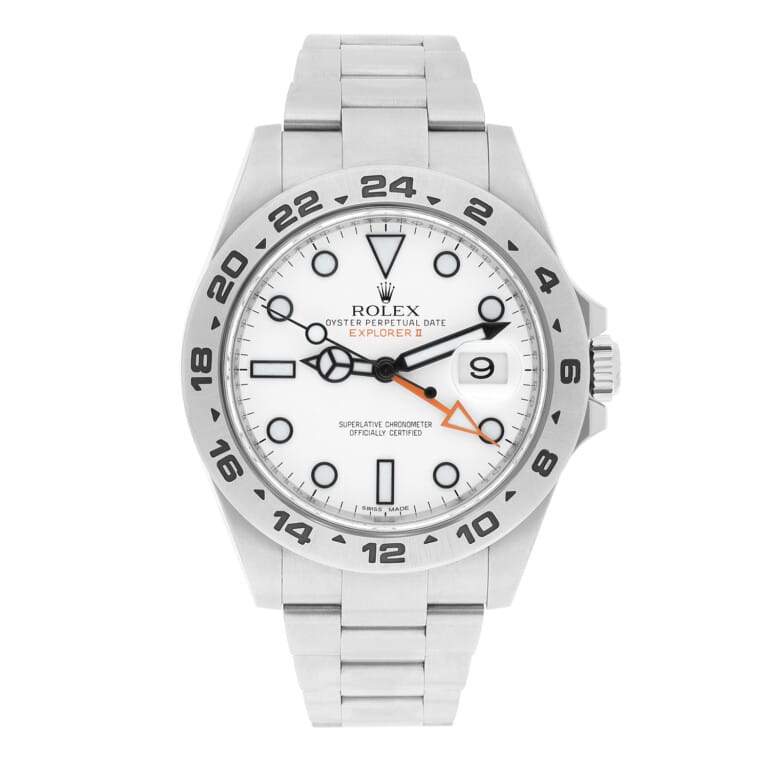 Rolex Explorer II 42mm Oyster 216570 Stainless Steel Watch White Dial Complete