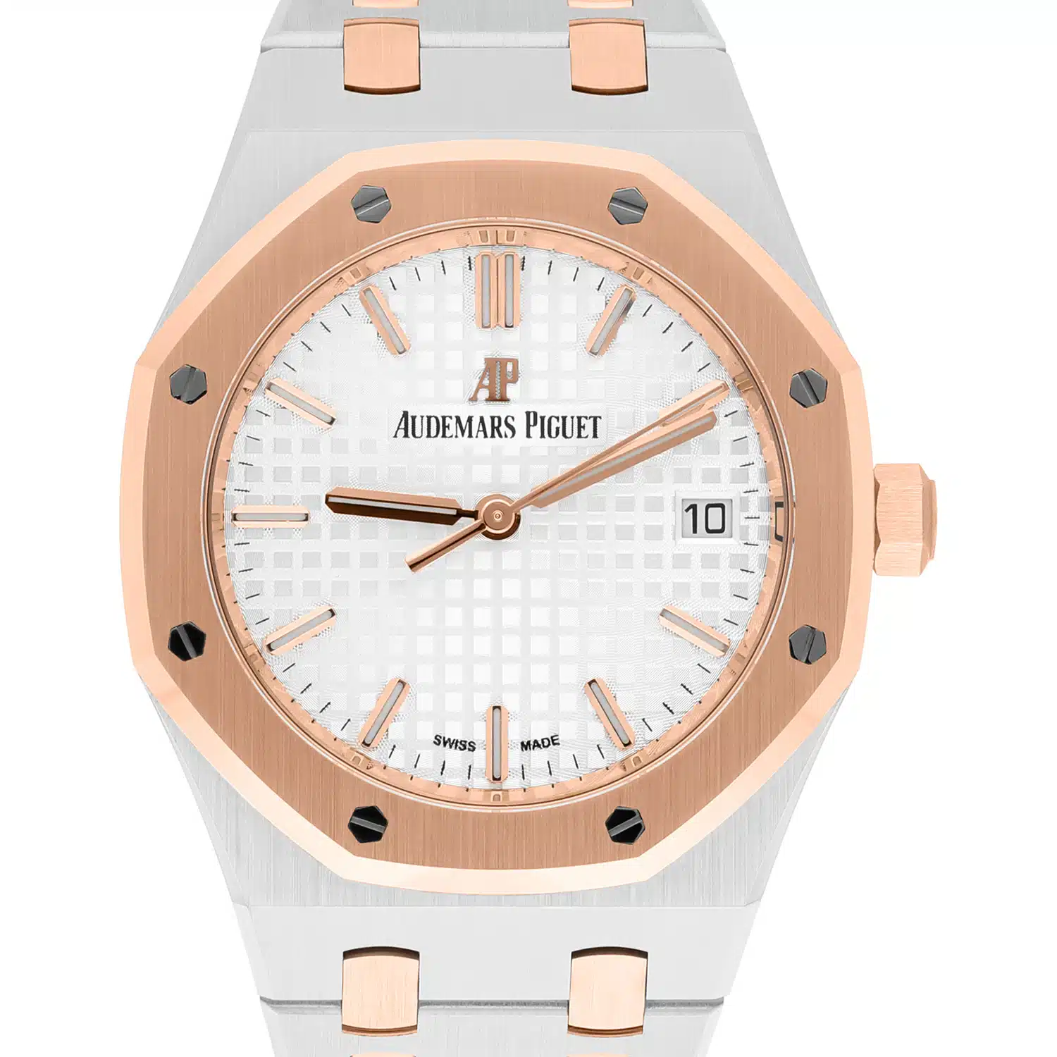Audemars Piguet Royal Oak Automatic Silver Dial Stainless Steel and 18kt Rose Gold Watch