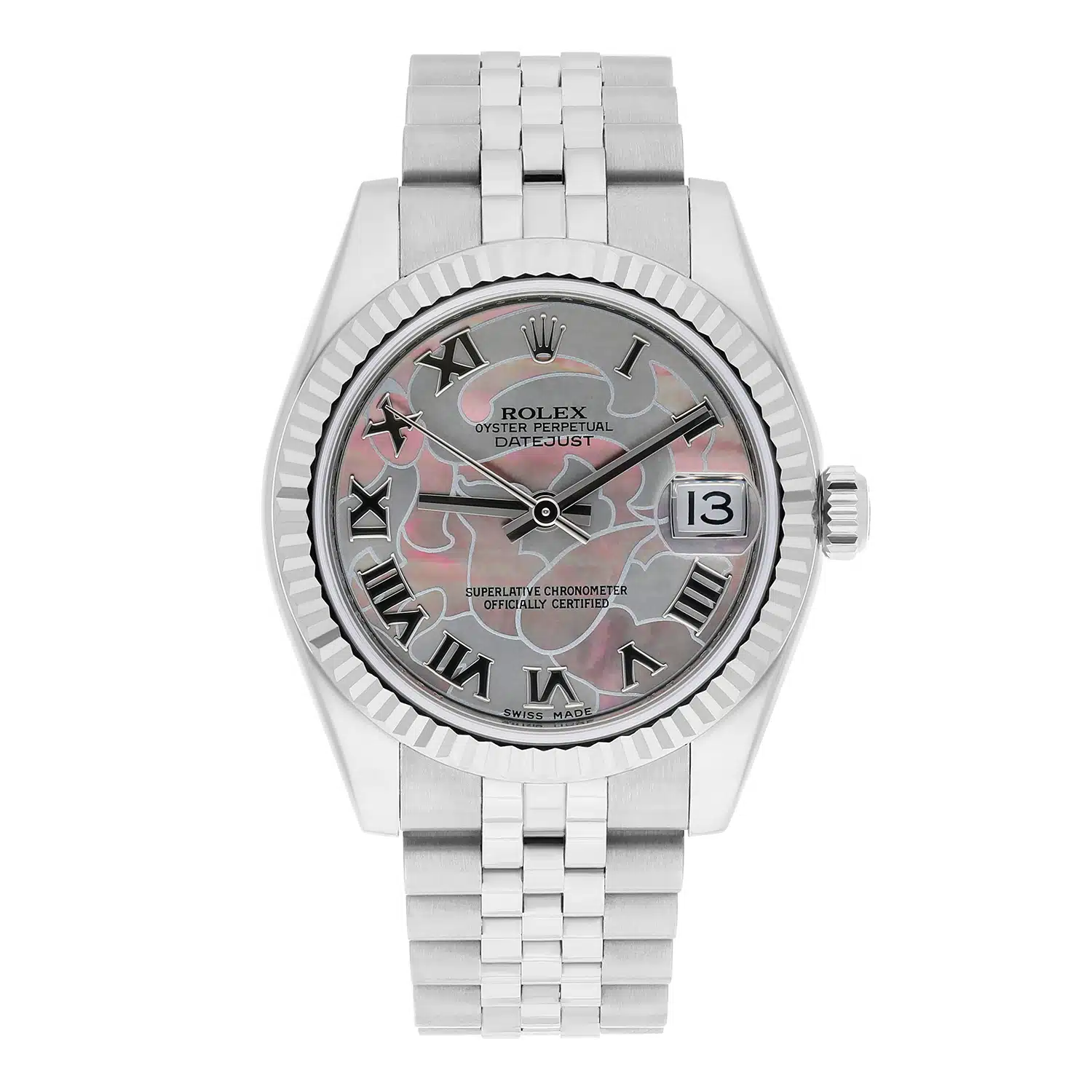 Rolex Datejust 31 Steel & White Gold 178274 Rare Goldust Dream Pearl Roman Dial – image 2