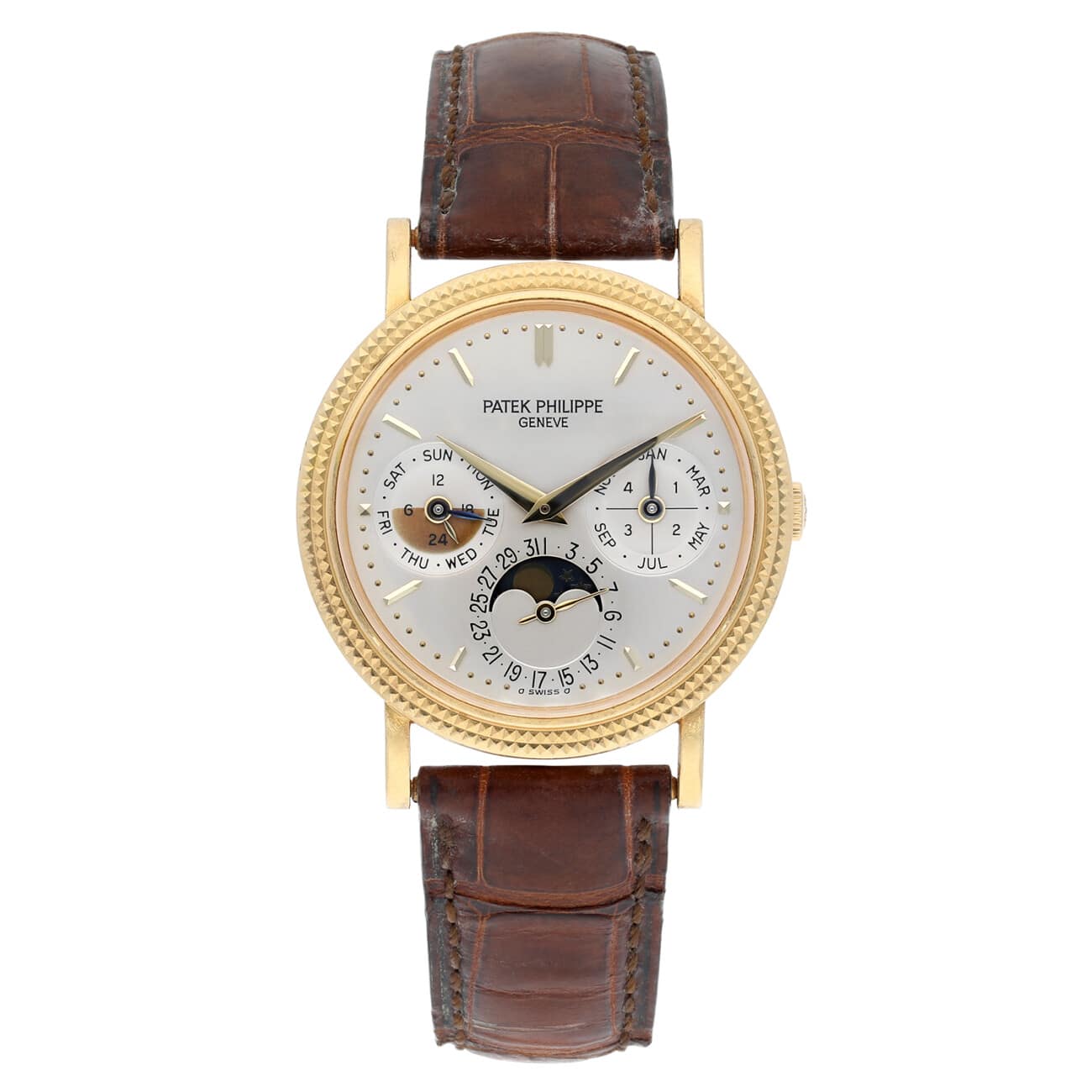 Patek Philippe Perpetual Calendar 18k Yellow Gold Watch 5039J Complete 2005