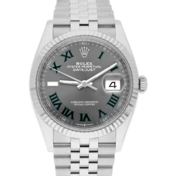 Rolex Datejust 126234 Steel 36mm Wimbledon Dial Jubilee Bracelet 2023 Complete