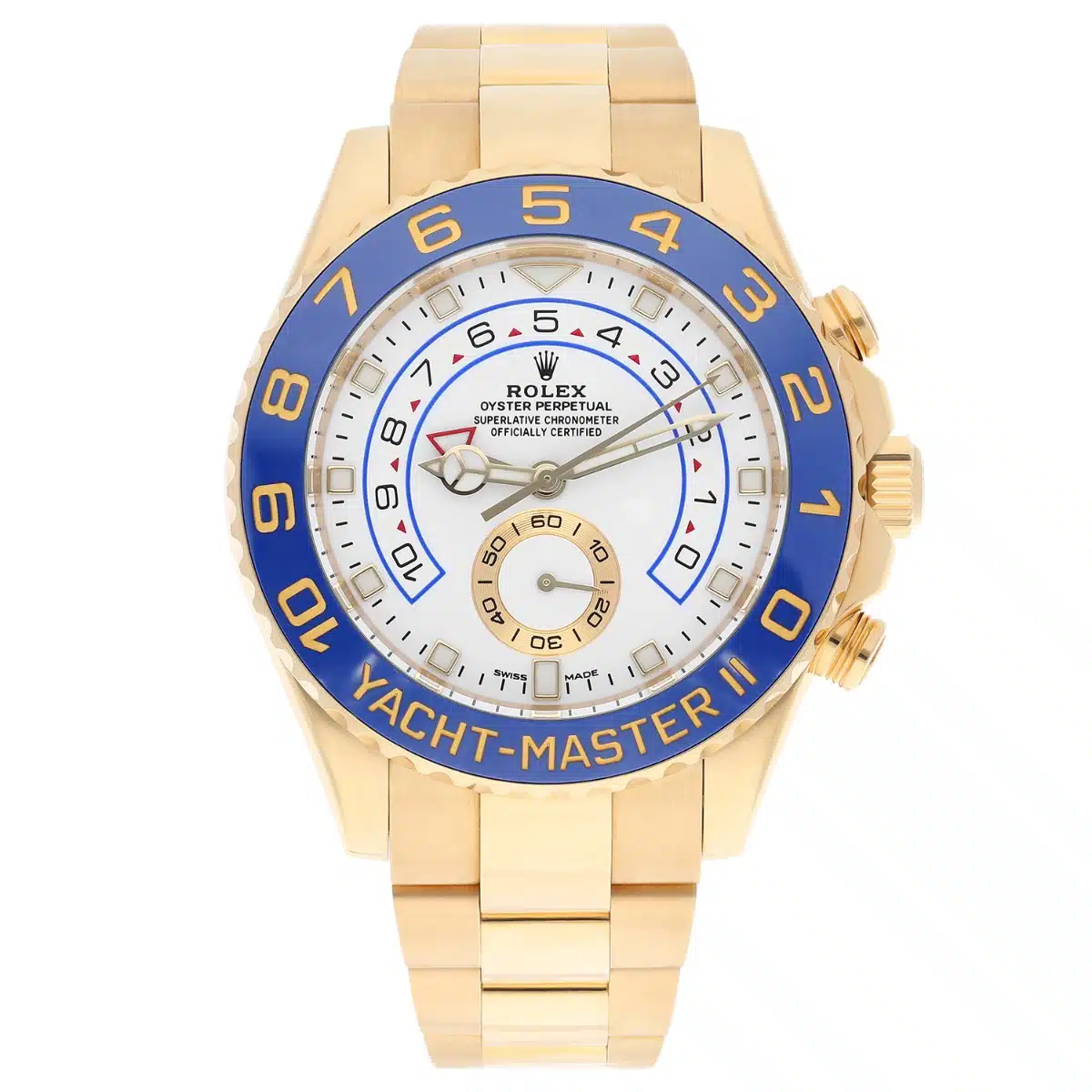 Rolex Yacht-Master II 116688 yellow gold watch, Mercedes hands