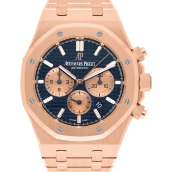 Audemars Piguet Royal Oak Chronograph Blue 26331OR.OO.1220OR.01 Rose Gold Watch