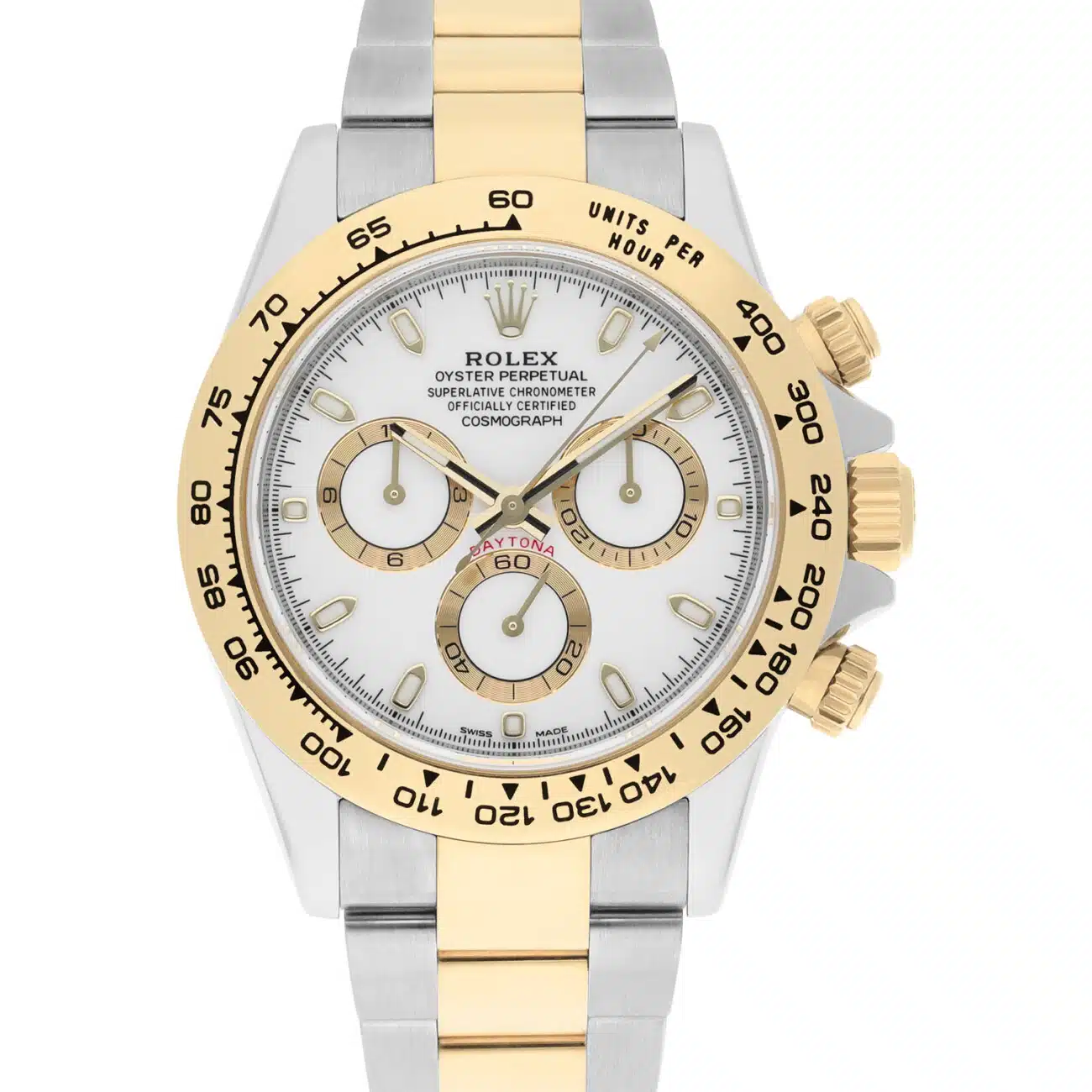 Rolex Cosmograph Daytona 116503-0001 Stainless Steel/Yellow Gold White Dial Watch - 2019