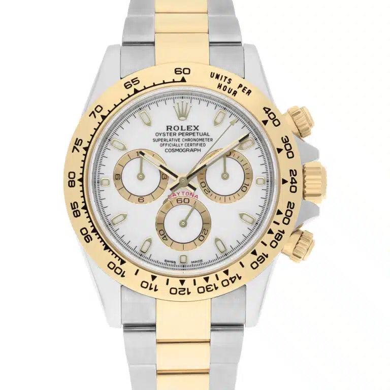 Rolex Cosmograph Daytona Stainless Steel/Yellow Gold White Dial Watch 116503