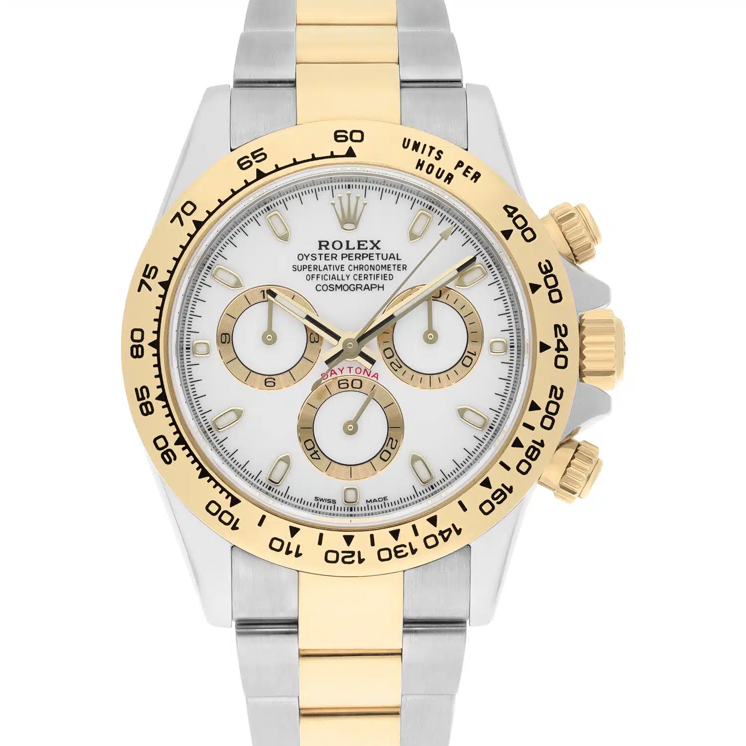 Rolex Cosmograph Daytona 116503-0001 Stainless Steel/Yellow Gold White Dial Watch - 2019