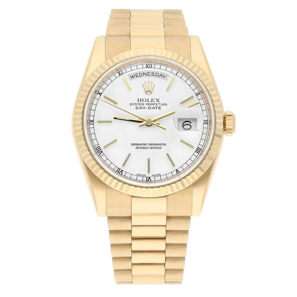 Rolex 18K Yellow Gold 36mm Day-Date President 118238 Mint Condition Complete – image 2