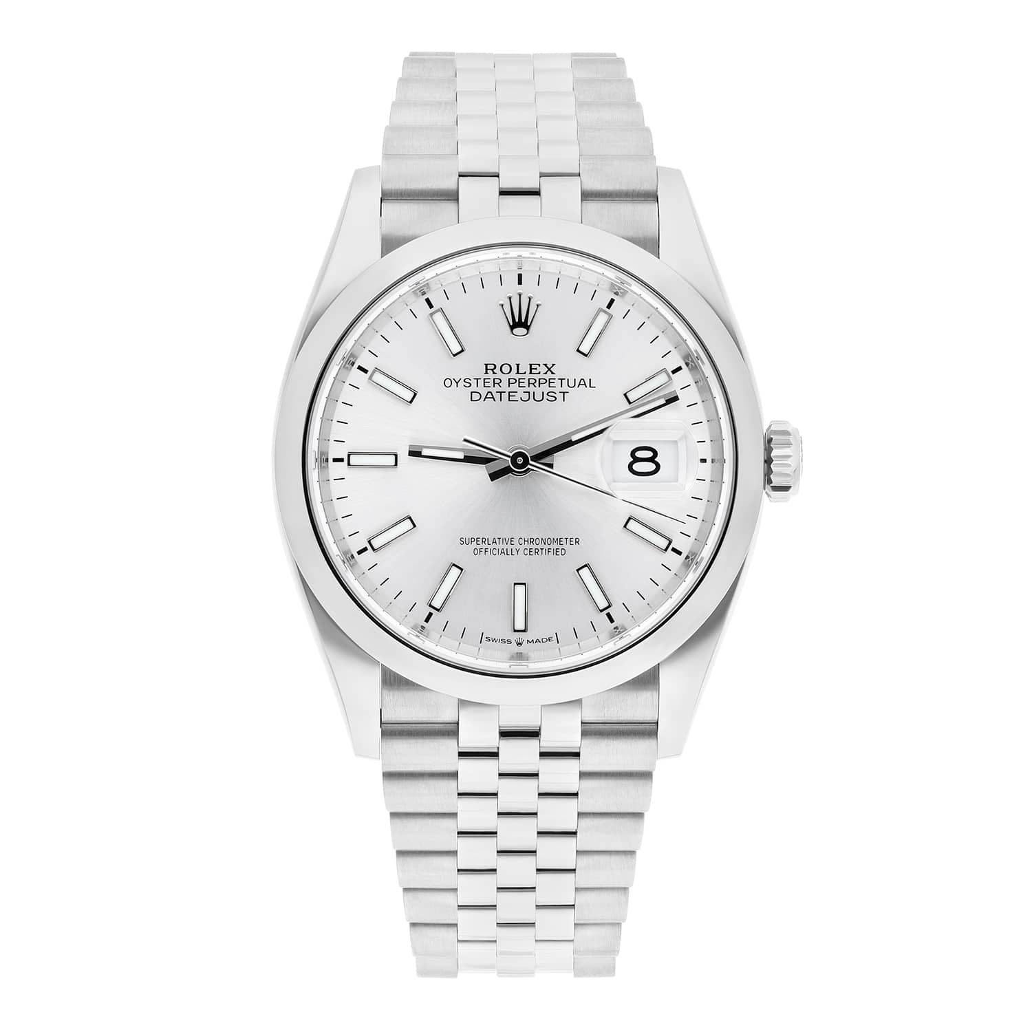 Rolex Datejust 36mm Jubilee Steel Silver Dial Automatic Mens Watch 126200 - 2023
