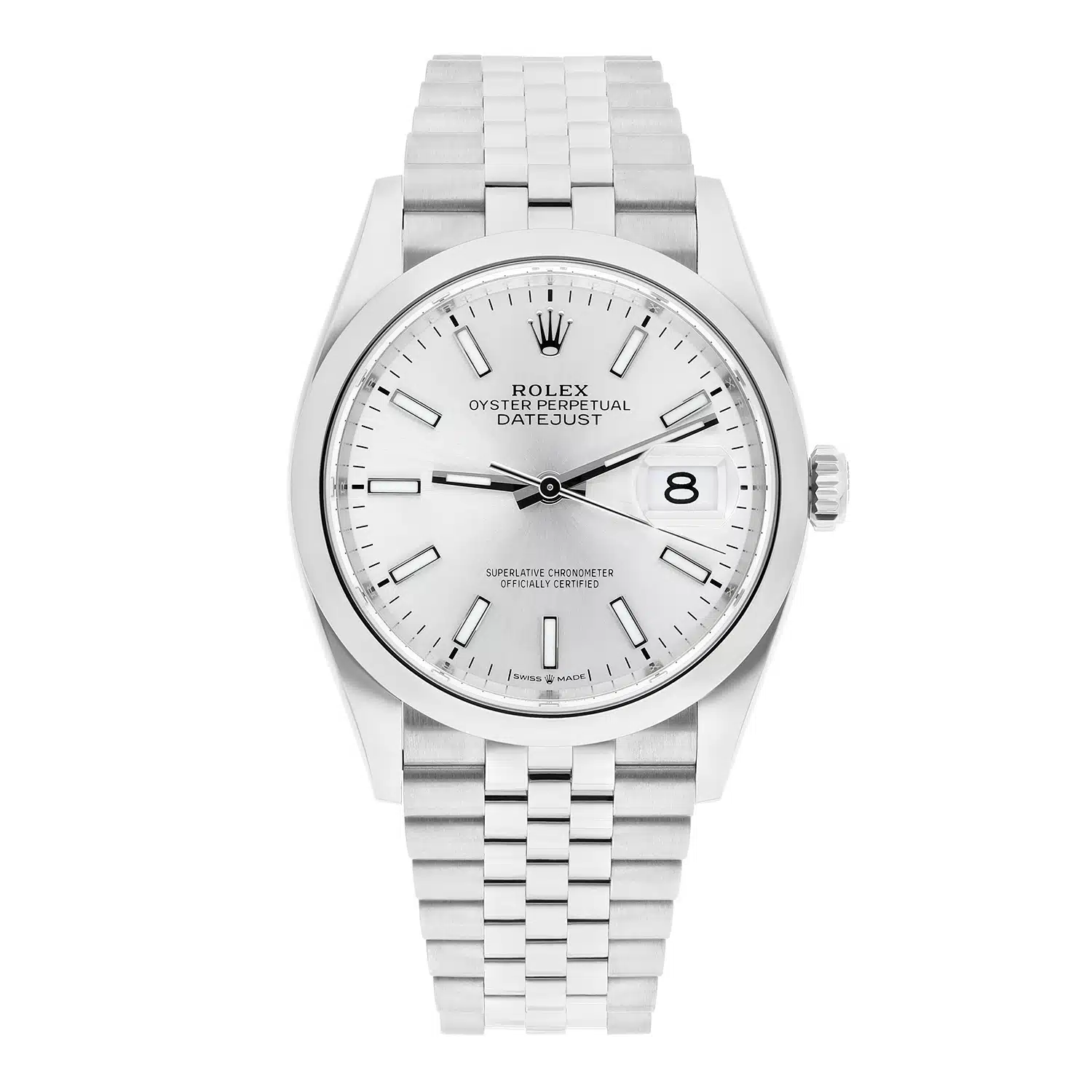 Rolex Datejust 36mm Jubilee Steel Silver Dial Automatic Mens Watch 126200 - 2023 – image 2