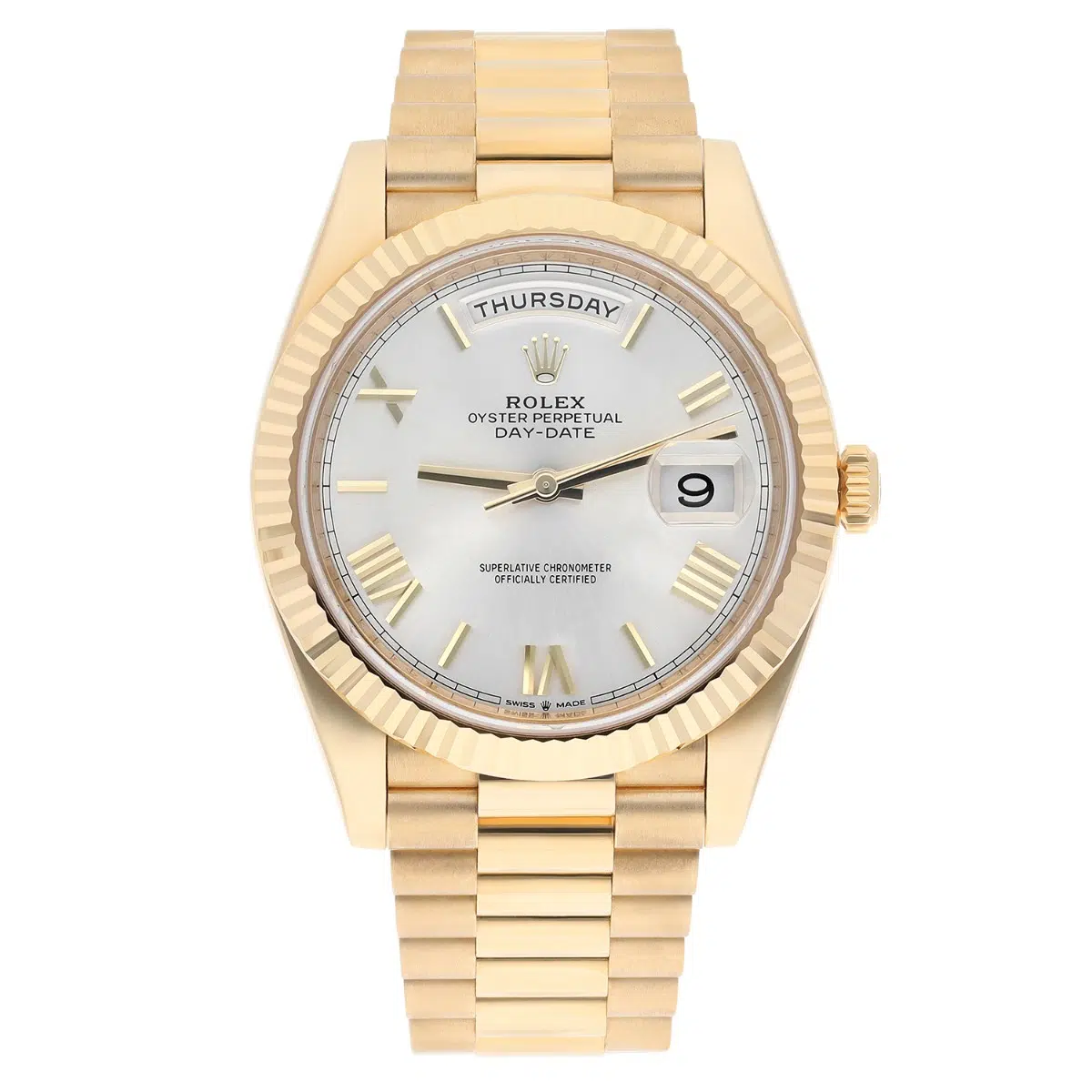 Rolex Day-Date 40 228238-0002 yellow gold President, silver dial - view 2