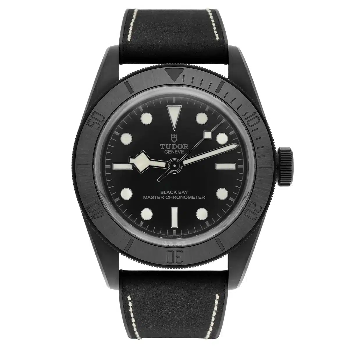 Tudor Black Bay 41 Black Ceramic Leather Strap Men's Watch M79210CNU-0001 Unworn – image 2