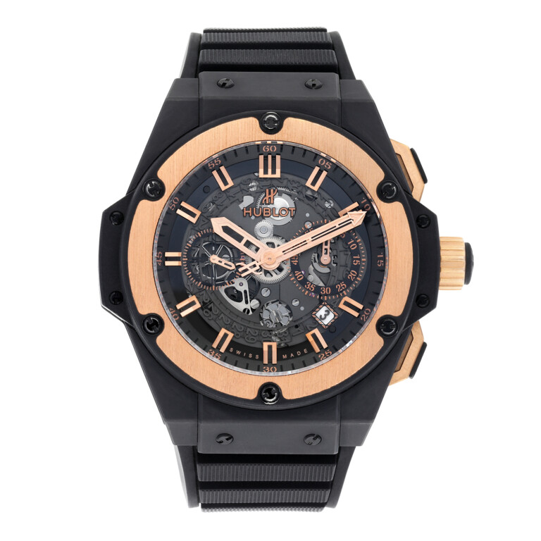 Hublot King Power Unico 701.CO.0180.RX Rose Gold Ceramic King Gold Skeleton