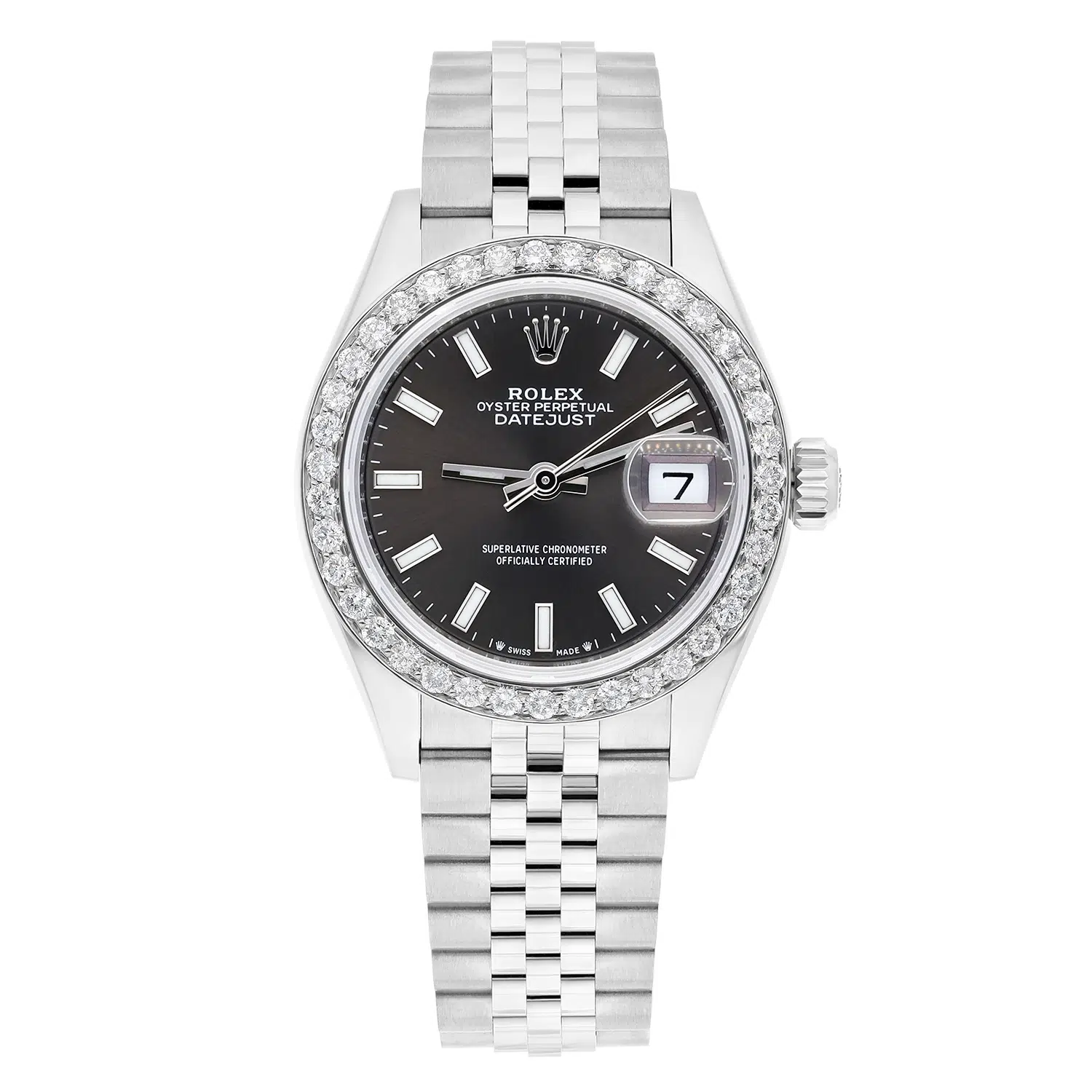 Rolex Datejust 28 Dark Grey Diamond Stainless Steel Jubilee 279160 New 2022 – image 2