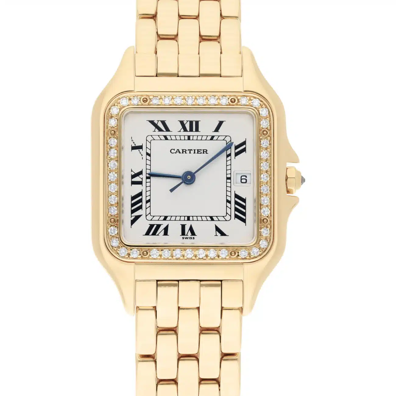Cartier Panthere 887968 29mm Ladies Large 18K Yellow Gold Watch with Diamonds