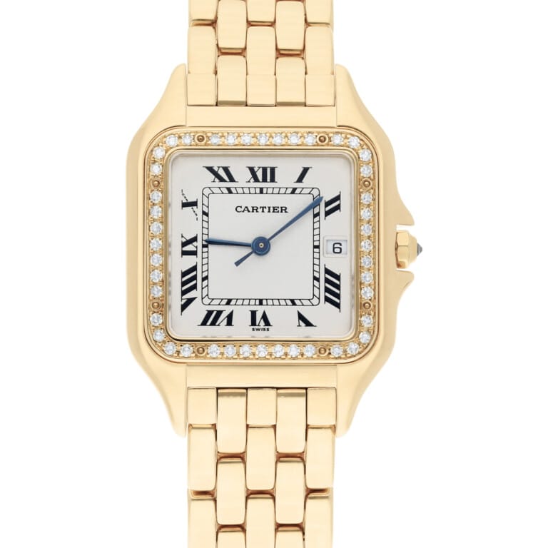 Cartier Panthere 887968 29mm Ladies Large 18K Yellow Gold Watch with Diamonds