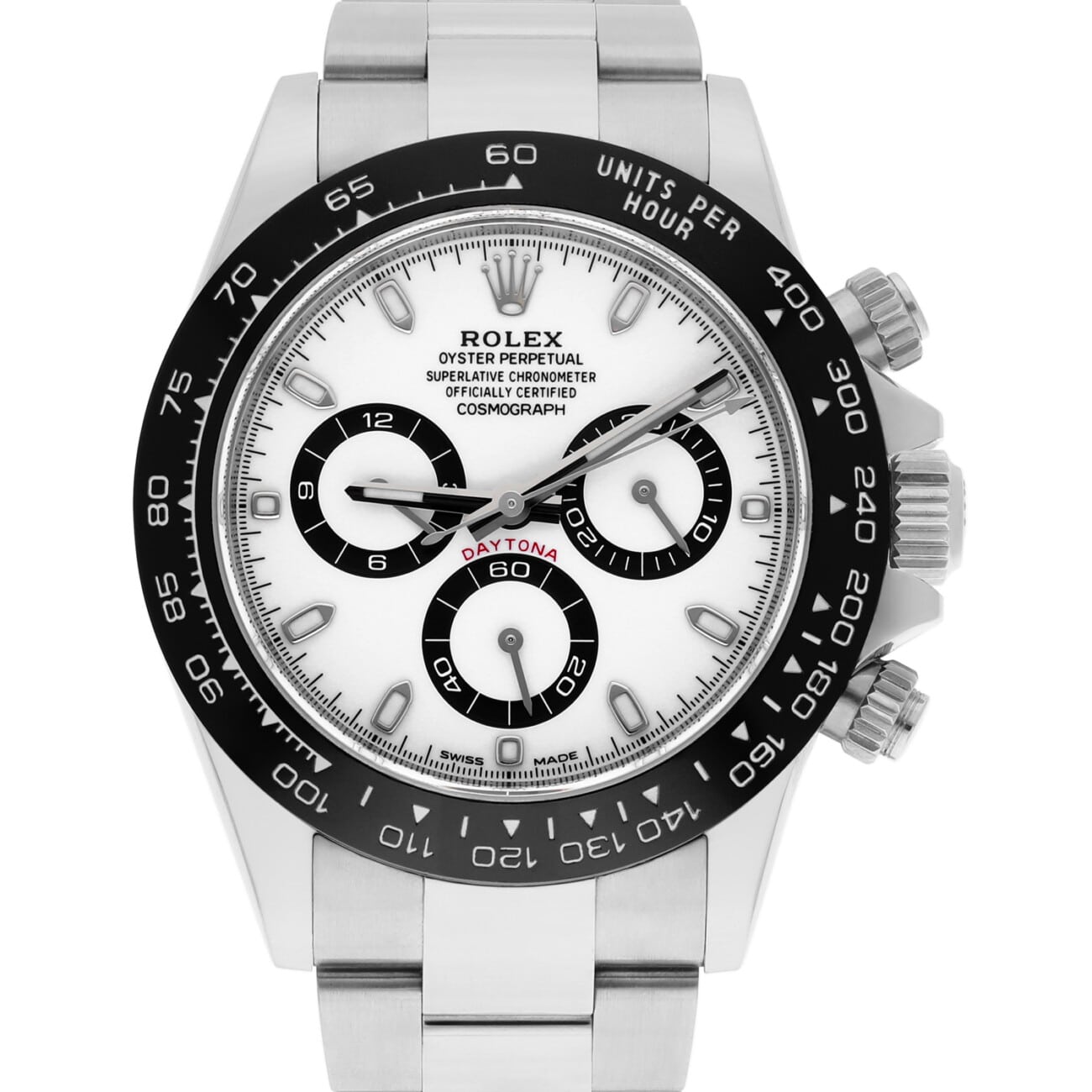 Rolex Panda Cosmograph Daytona 116500LN White Dial Complete