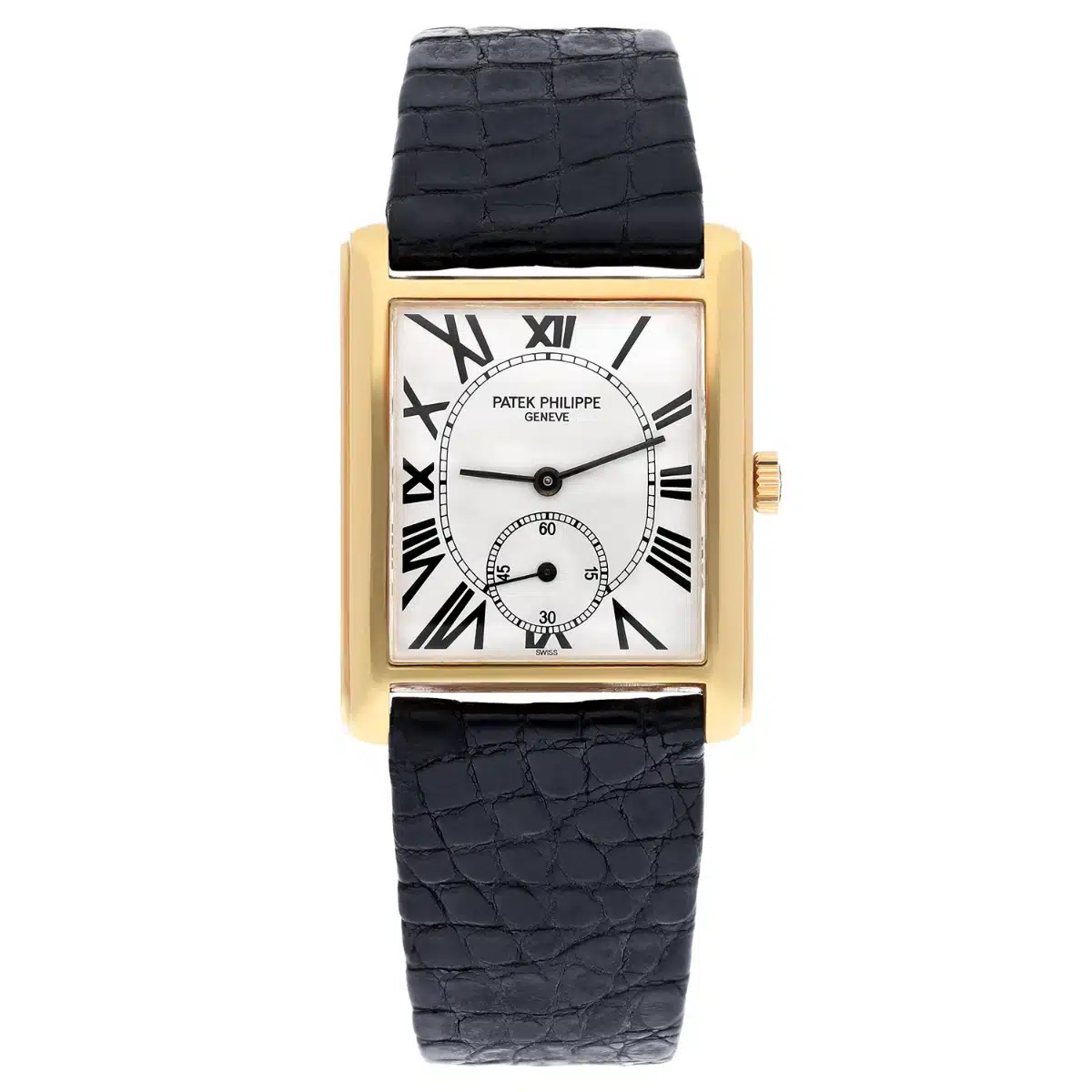 Patek Philippe 5014J Gondolo 18k Yellow Gold Silver Dial Mens Manual Watch – image 2