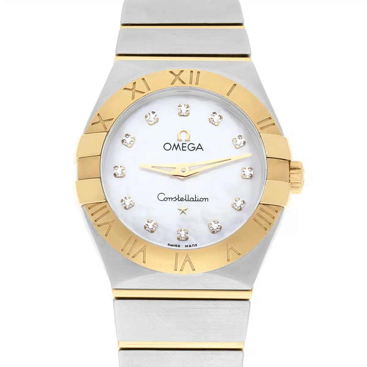 Omega Constellation 123.20.27.60.55.004 watch, dial detail