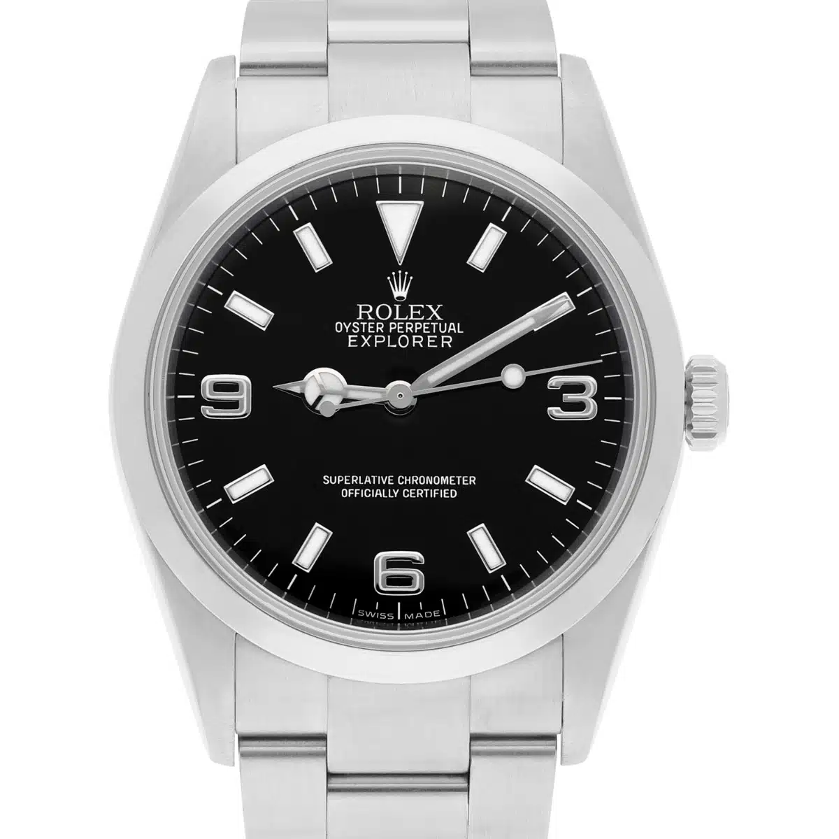 Rolex Explorer 114270 Black 36mm 3-6-9 Stainless Steel Oyster Bracelet – image 2