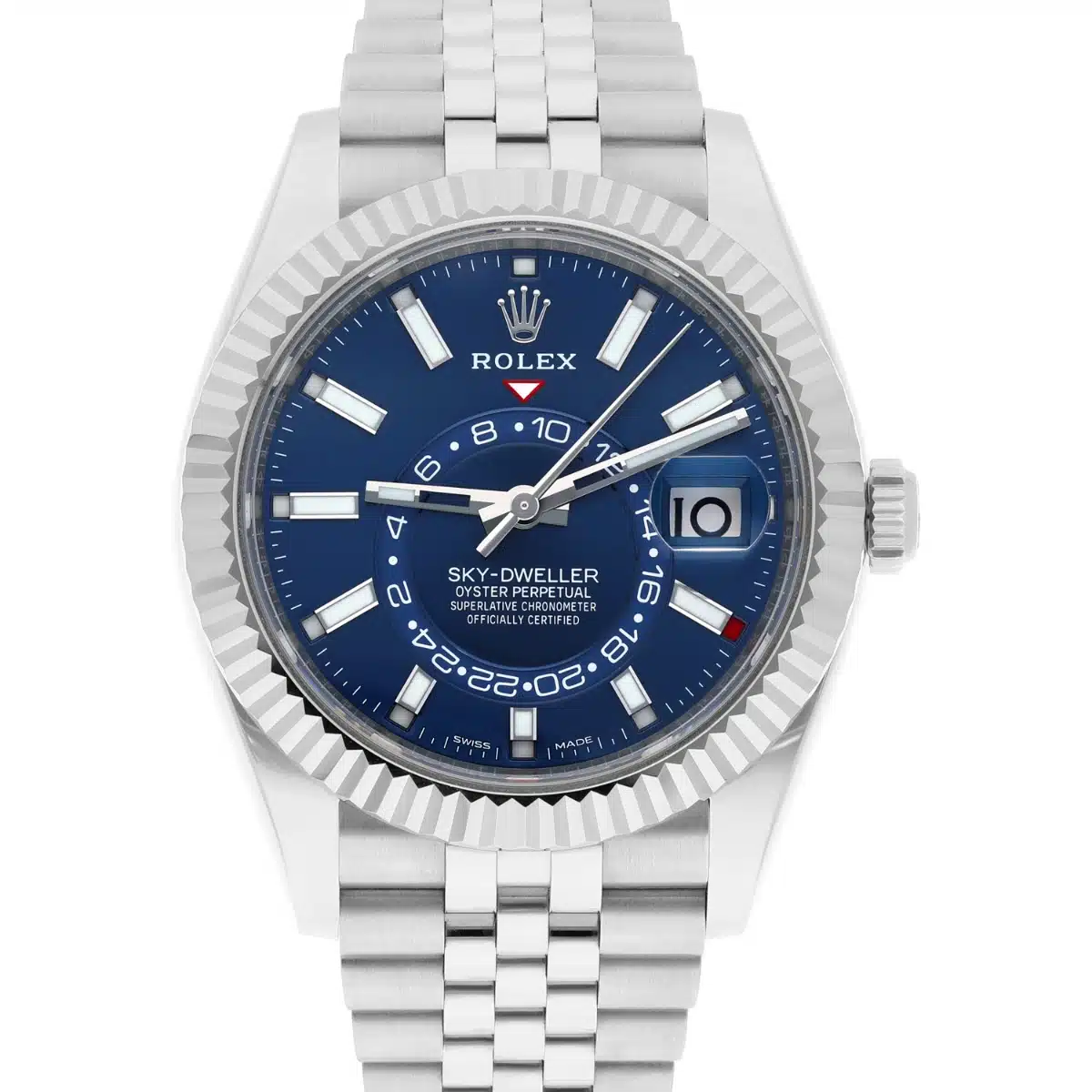 Rolex Sky Dweller 326934-0004 Blue Dial Automatic Watch 42mm Jubilee Box Papers – image 2