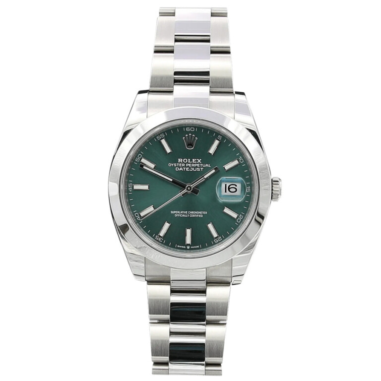 Rolex Green Dial Datejust 41 126300-0019 Stainless Steel Watch Oyster 2024