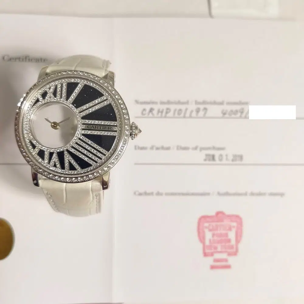 Cartier Rotonde HPI01197 35mm White Gold with Blue Dial Ladies Watch 2018 – image 2
