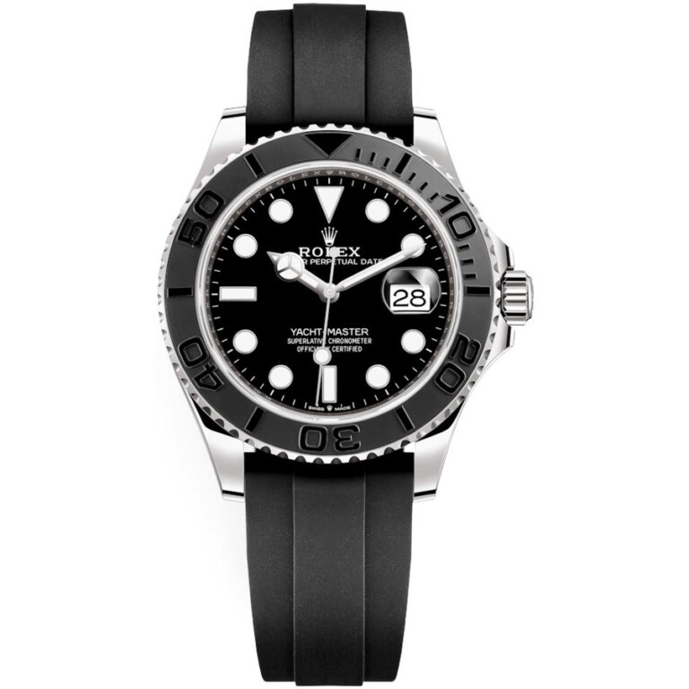 MINT Rolex Yacht-Master 226659 42mm White Gold With Black Rubber Watch Black Dial 2020