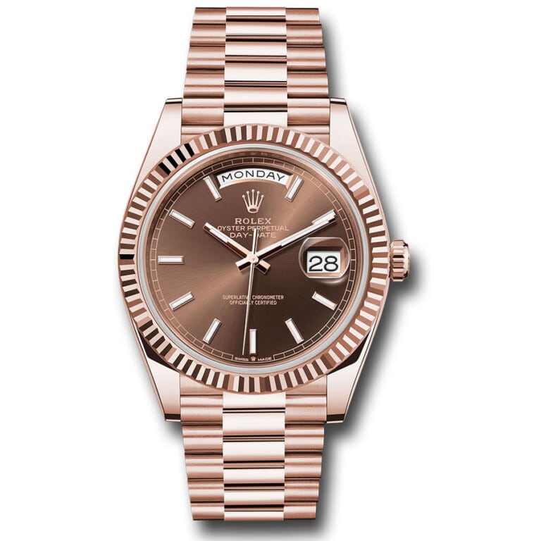 Rolex Day-Date 40 Chocolate Dial 18K Everose Gold 228235-0053 President Automatic Men’s Watch 2024