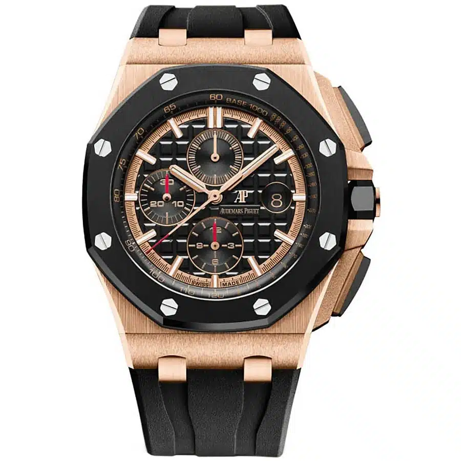 Audemars Piguet Royal Oak Offshore Chronograph 26401RO.OO.A002CA.02 44mm Rose Gold with Black Dial Watch 2020