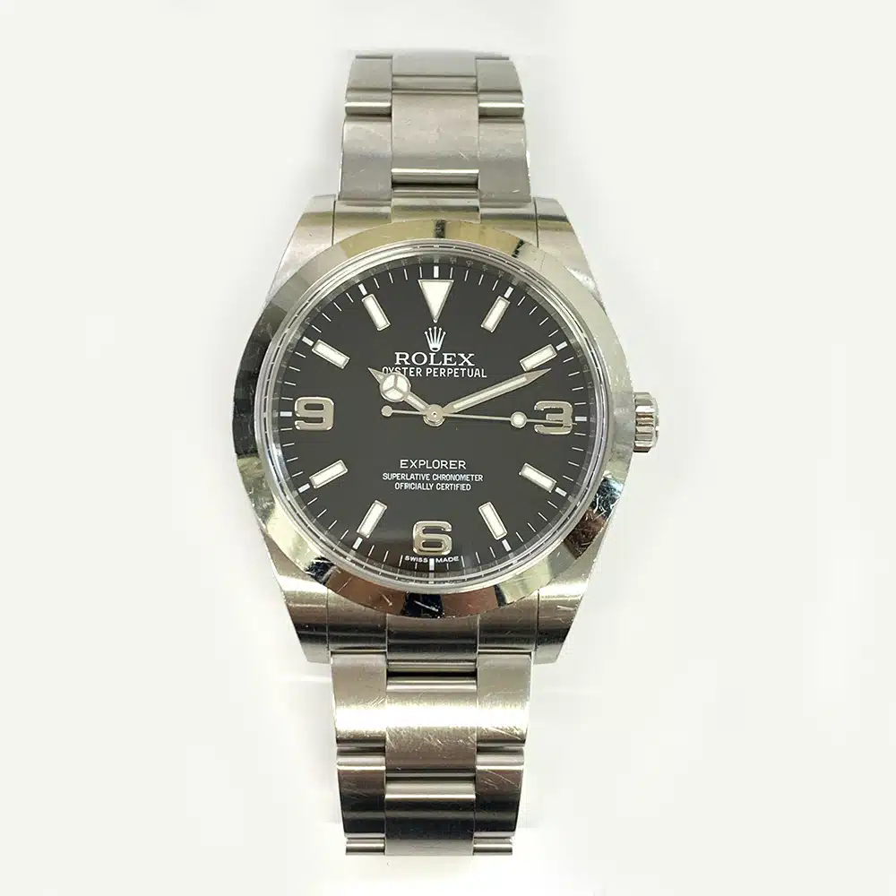 Rolex Explorer 39mm  214270 Oyster Stainless Steel Watch Black Dial 2016 – image 3