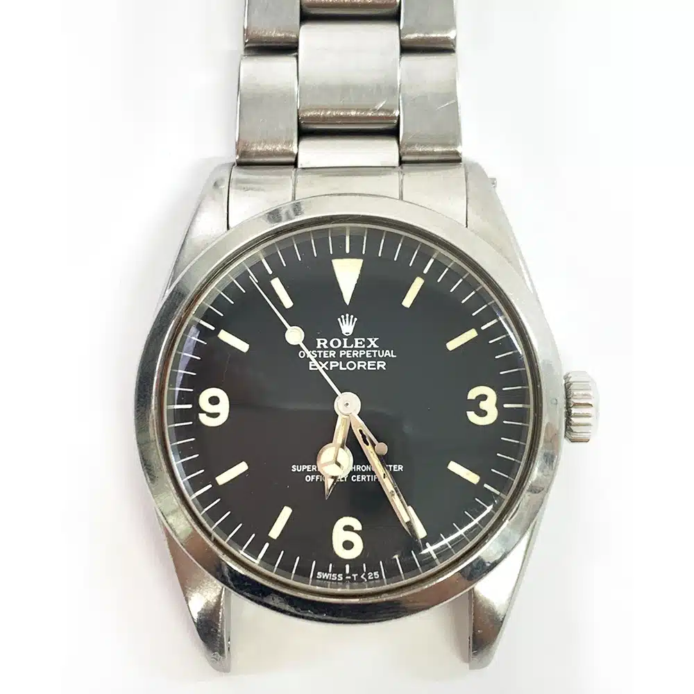 Rolex Explorer 36mm 1016 Stainless Steel Watch Black Dial
