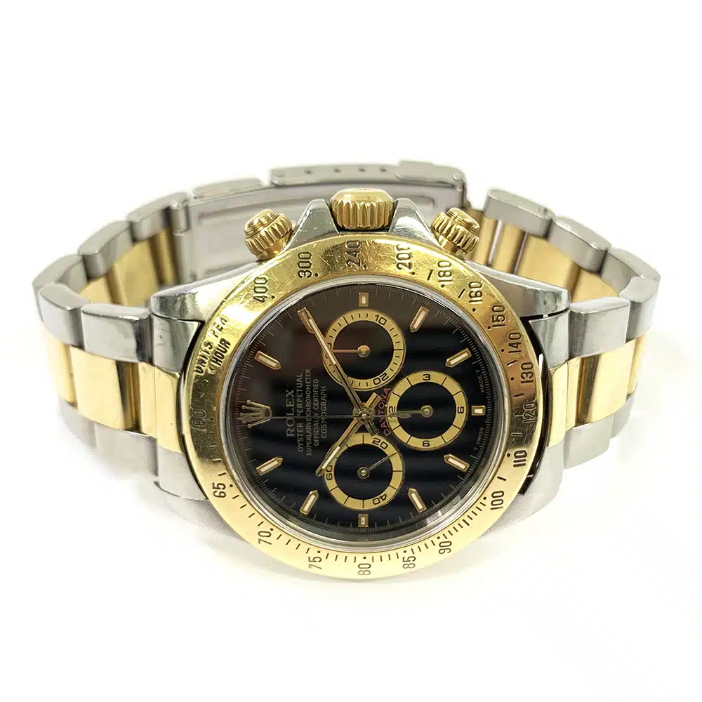 Rolex Daytona 40mm 16523 Oyster Stainless Steel & Yellow Gold Watch Black Dial 1999 – image 4